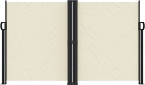 vidaXL Σκίαστρο Πλαϊνό Συρόμενο Κρεμ 140 x 1000 εκ.