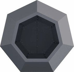 vidaXL Γλάστρα 2 pcs Ανθρακί 50 x 50 x 40 cm Ατσάλι