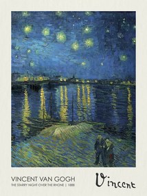 Αναπαραγωγή The Starry Night over the Rhone (1888), Vincent van Gogh