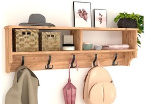 Κρεμάστρα τοίχου Ottila από μελαμίνη χρώμα pine oak 120x22x37εκ. GP041-0026,2 Megapap-GP041-0026,2-Μπεζ GP041-0026,2
