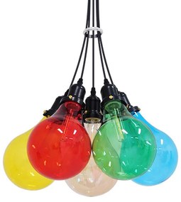 Φωτιστικό Οροφής Party 01508 5xΕ27 Φ41x30cm Multi GloboStar