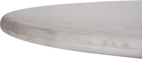 ΤΡΑΠΕΖΙ ΤΡΑΠΕΖΑΡΙΑΣ ΟΒΑΛ PURGER HM9715 ΜΑΣΙΦ MANGO-ΛΕΥΚΟ ΜΑΡΜΑΡΟ 180x89x76Υεκ.