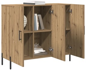 vidaXL Σύνθετο Ξύλου Καρυδιάς 90x34x80 εκ.