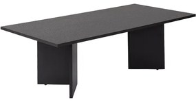 Τραπεζάκι σαλονιού Sabin Megapap χρώμα μαύρο 119x60x40εκ.