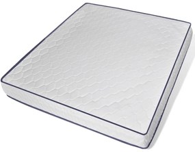 vidaXL Κρεβάτι Μαύρο 180 x 200 εκ. Δερματίνη με Στρώμα Αφρού Μνήμης