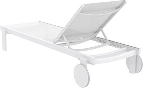 CASABLANCA ΞΑΠΛΩΣΤΡΑ WHITE/WHITE ΑΛΟΥΜ-ΠΟΛ/ΝΙΟΥ 74X190X31εκ.