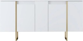 Κονσόλα Λευκό / Χρυσό FOEN 160x35x80