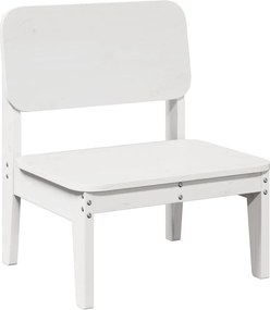 Καρέκλα κήπου vidaXL Λευκό 60x52,5x72 cm Ξύλο πεύκο μασίφ