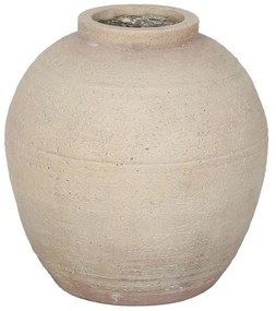 Βάζο Sikinos 031637 33x33x35cm Beige Μαγνήσιο