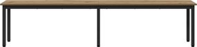 vidaXL παγκάκι Artisan Δρυς 200 x 35 x 45 εκ Επεξεργασμένο Ξύλο