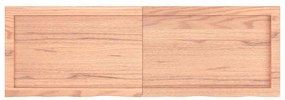 vidaXL Ράφι Τοίχου Ανοιχτό Καφέ 120x40x(2-6)εκ. Επεξ. Μασίφ Ξύλο Δρυός