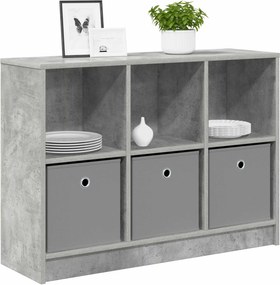 vidaXL Πλαϊνό γραφείο Σκυρόδεμα Γκρι 88,5 x 27,5 x 63,5 εκ