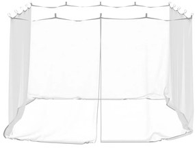 vidaXL Κουνουπιέρα 156 Λευκή 300x300x200εκ. από Δίχτυ