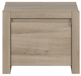 Ethan Κομοδίνο με 1 πόρτα 49x36x40εκ.  Light Kronberg Oak