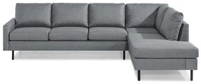 Γωνιακός Καναπές Seattle N100, Γκρι, 268x189x80cm, 87 kg, Πόδια: Μέταλλο | Epipla1.gr