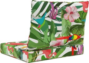 vidaXL Μαξιλάρι Καναπέ Εξωτερικού Χώρου 2 pcs πολύχρωμο Πολυεστέρας