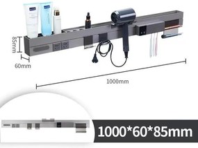 Σετ Επίπλου Mπάνιου GREYS 100 Top Light Grey 100x50x145 εκ.