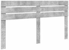 vidaXL Κεφαλάρι Σκυρόδεμα Γκρι 200 cm Επεξεργασμένο ξύλο