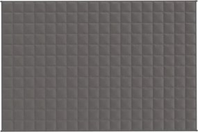 vidaXL Κουβέρτα Βαρύτητας Γκρι 122 x 183 εκ. 9 κ. Υφασμάτινη