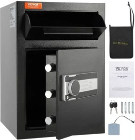 VEVOR 2.5 C Depository Safe Deposit Safe with Drop Slot Passwords and Keys