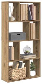vidaXL Βιβλιοθήκη Αρτισιανή Δρυς 60x20x120 εκ. από Επεξεργασμένο Ξύλο