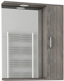 Καθρέπτης με δεξί ερμάριο Drop Ritmo 65-Σταχτί