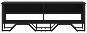vidaXL Έπιπλο Τηλεόρασης Μαύρο 122 x 34 x 41 εκ. Επεξεργασμένο Ξύλο
