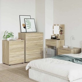 vidaXL Ντουλάπι αποθήκευσης Δρύς Sonoma 60 x 48 x 81 εκ