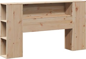 vidaXL Κρεβάτι Βιβλιοθήκη Χωρίς Στρώμα 140x200 εκ Μασίφ Ξύλο Πεύκο