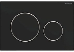 Geberit ΠΛΑΚΕΤΑ ΚΑΖΑΝΑΚΙΟΥ SIGMA20 ΜΑΥΡΗ ΜΑΤ ΔΑΚΤΥΛ. ΧΡΩΜΕ ΓΥΑΛΙΣΤ. 115.882.14.1 GEBERIT KANEL-201.115882141