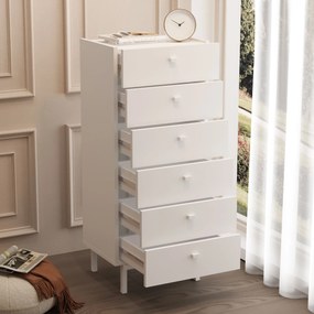 Συρταριέρα Λευκό FLOZIL 47.9x36.8x113.2