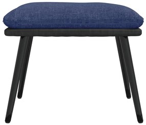 vidaXL Υποπόδιο Μπλε 45x29,5x35 εκ. Ύφασμα & Συνθετικό Δέρμα