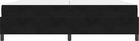 vidaXL Σκελετός Κρεβατιού με στρώμα Μαύρο 200 x 200 cm ύφασμα