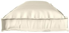 vidaXL Μαξιλάρι για Παγκάκι σε Κρεμ 150 x 40 x 8 εκ. Ύφασμα Oxford