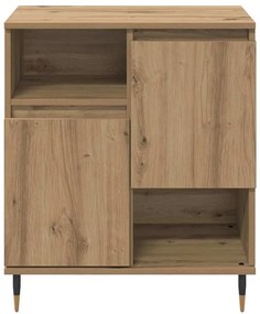 vidaXL Πλαϊνό γραφείο artisan δρυς 60 x 35 x 70 cm Επεξεργασμένο ξύλο