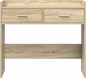 vidaXL Τραπέζι κονσόλας Sonoma Δρυς 90 x 35 x 80 εκ Επεξεργασμένο Ξύλο