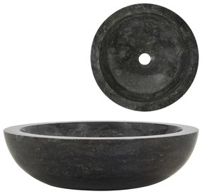 Νιπτήρας Μαύρος 40 x 12 εκ. Μαρμάρινος