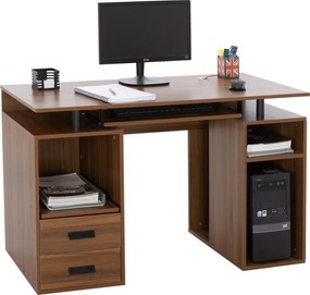 ΓΡΑΦΕΙΟ ΜΕΛΑΜΙΝΗΣ STATUS HM2026.03 WALNUT 120Χ55Χ76 εκ.