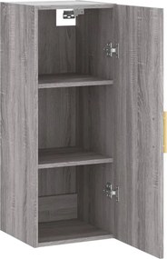 vidaXL Ντουλάπι Τοίχου Γκρι Sonoma 34,5 x 34 x 90 εκ.