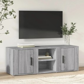 vidaXL Έπιπλο Τηλεόρασης Γκρι Sonoma 100x31,5x35 εκ. από Επεξεργ. Ξύλο