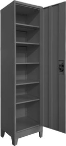 Μεταλλική ντουλάπα-στήλη Koya pakoworld ανθρακί 45x50x190εκ