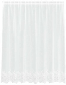 vidaXL Κουρτίνες με κουρτίνες Floral Λευκό 200 x 140 cm Πολυεστέρας