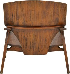 Πολυθρόνα Brazin καρυδί teak ξύλο 72x71x77εκ 72x71x77 εκ.