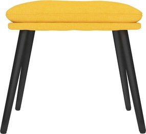 vidaXL Υποπόδιο Μουσταρδί 45 x 29,5 x 35 εκ. Υφασμάτινο