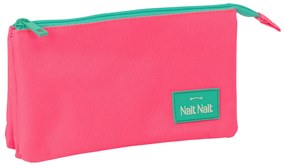 Τριπλή Κασετίνα Nait Nait Rosa fluor Ροζ 22 x 12 x 3 cm