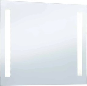 vidaXL Καθρέφτης Μπάνιου Τοίχου με LED 100 x 60 εκ.