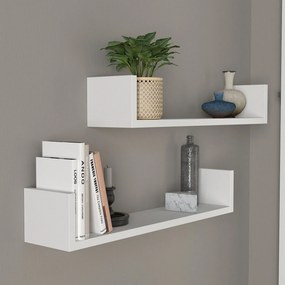 Ράφι Τοίχου Λευκό ETRERA 63x14.5x14.5