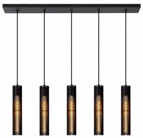 Φωτιστικό Κρεμαστό Lucide 73406-05-30 LIONEL Μαύρο Ματ (Black Mat)