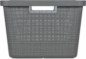 Καλάθι Πολλαπλών Χρήσεων Curver Σκούρο γκρίζο Γιούτα Πλαστική ύλη