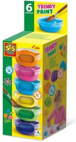 Σετ Χρωμάτων Γκουάς SES Creative 6 Τεμάχια